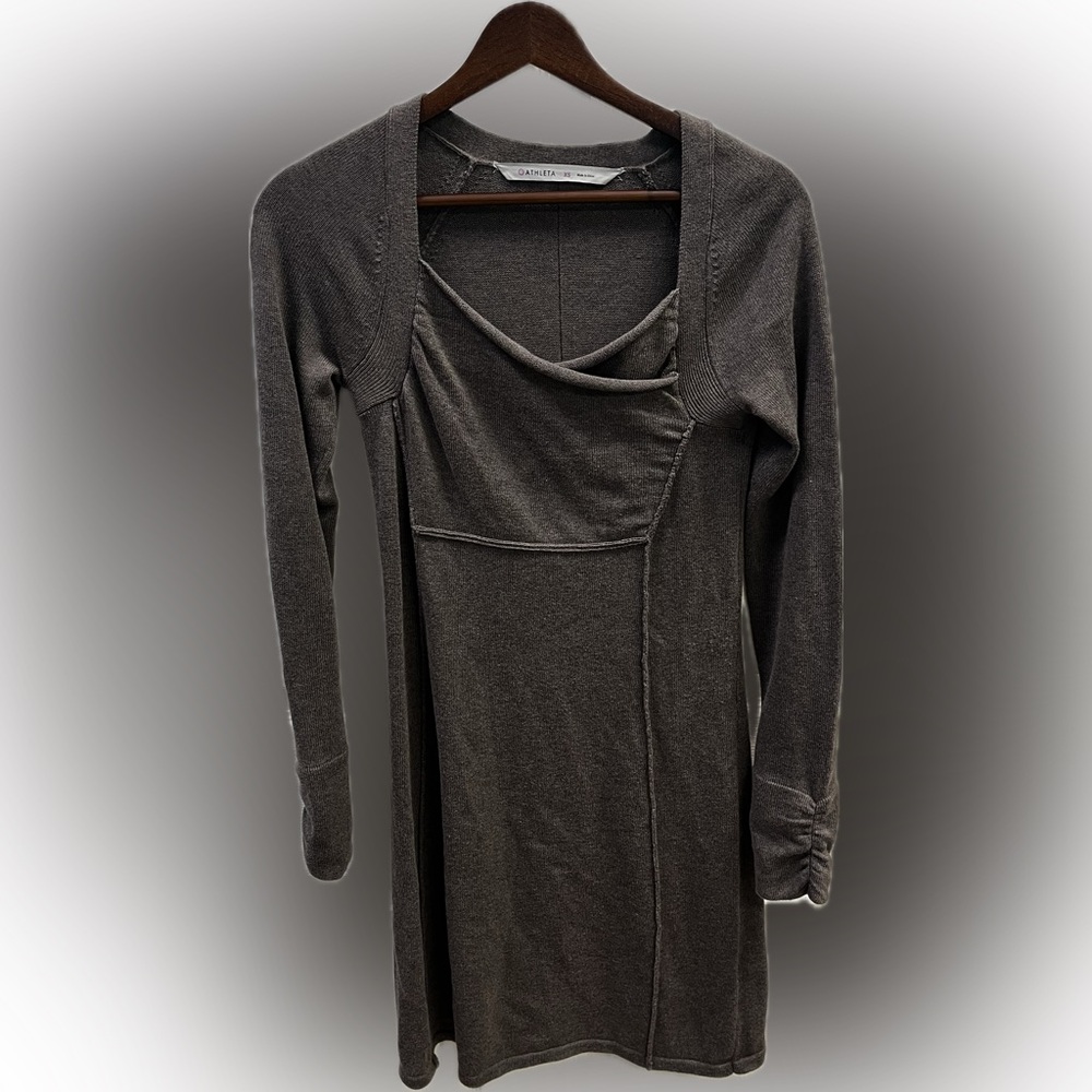 🤎 Athleta Women’s Hot Toddy Cotton Sweater Dress ✨